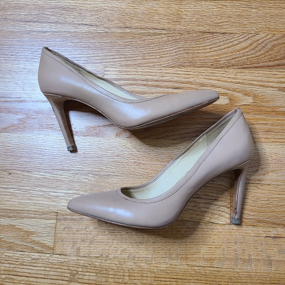Brian Atwood 8M Nude Malika Heels - Picture 1 of 11